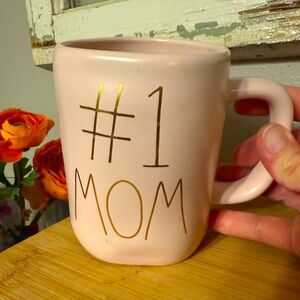 Rae Dunn By Magenta #1 Mom Pink/Gold Coffee Mug